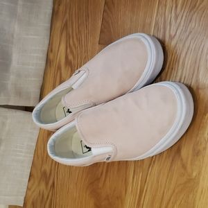 Vans - blush canvas and suede, sz 10.5